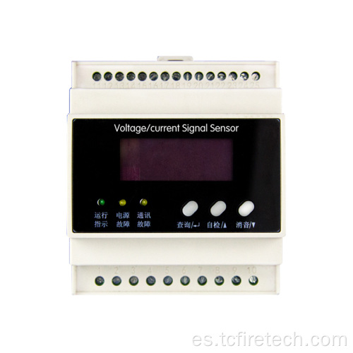 Corriente de fuente de alimentación de fuego y sensor de voltaje